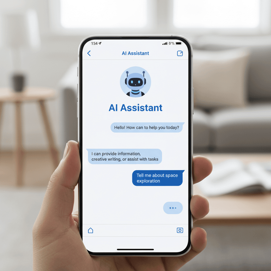 AI assistant chat interface