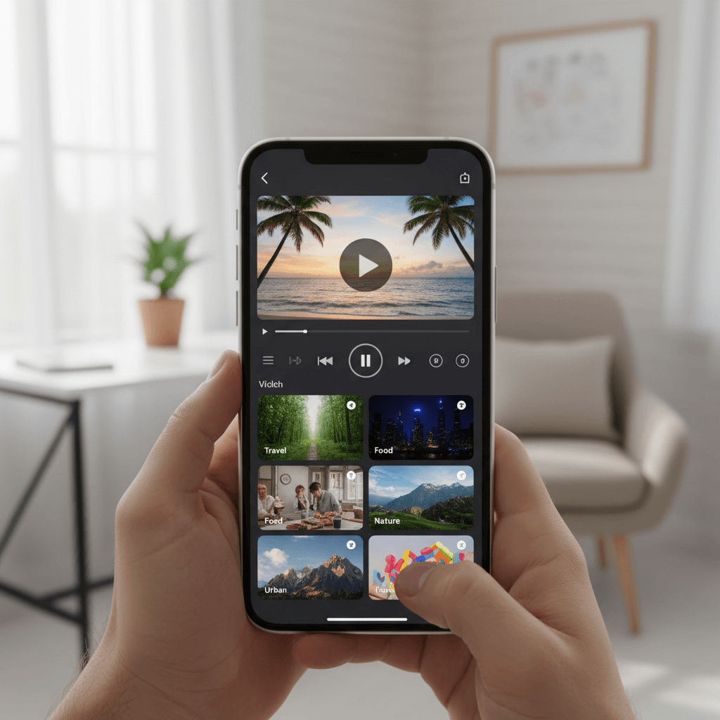 Long-form video player interface