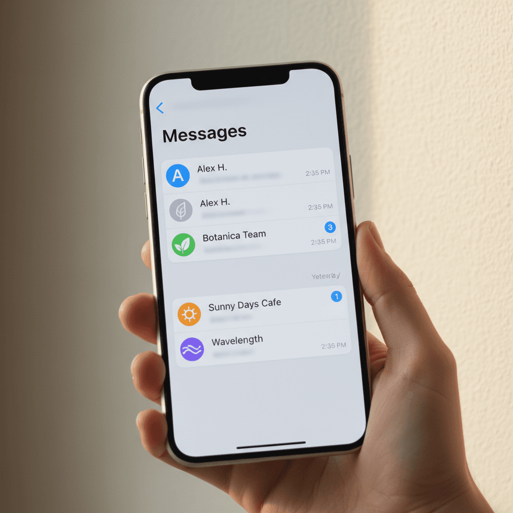 Real-time messaging chat interface